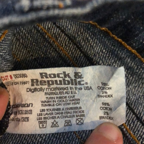 Rock & Republic Scorpion Jeans Size 25 - Picture 6 of 8